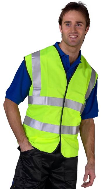 Class 2 HiVis Waistcoat Yellow  Large