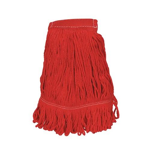 Coloured Hygiemix Kentucky Mop 450g Red (x10)