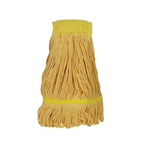 Coloured Hygiemix Kentucky Mop 450g Yellow (x10)