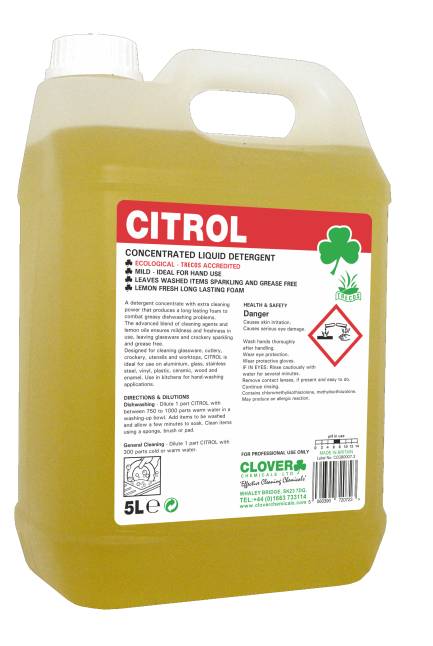 Citrol Lemon Wash Up (2x5L)