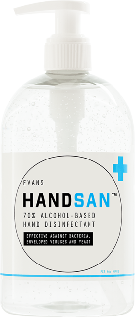 Handsan Alcohol Hand Sanitiser with Moisturiser (6x500ml)