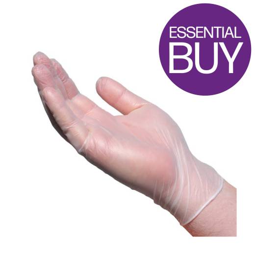 Vinyl Glove Clear Powder Free Small (x100)