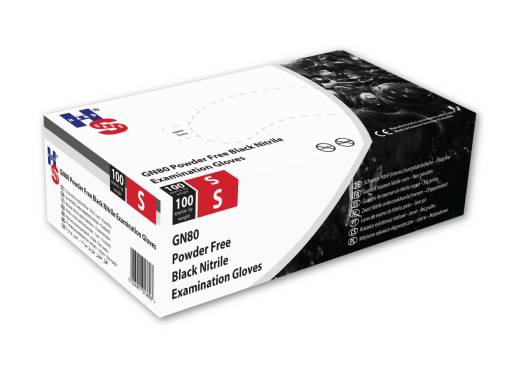 Nitrile Black Powder Free Large (10x100)