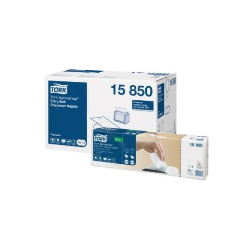 Xpressnap Extra Soft 2 Ply Napkin White N4 (x8000)