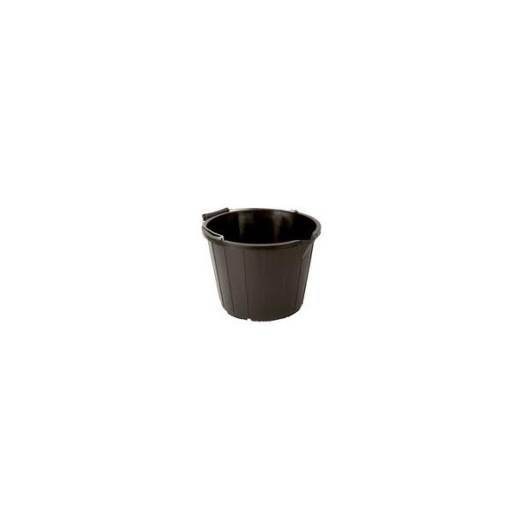 Bucket Black Plastic Heavy Duty 15L