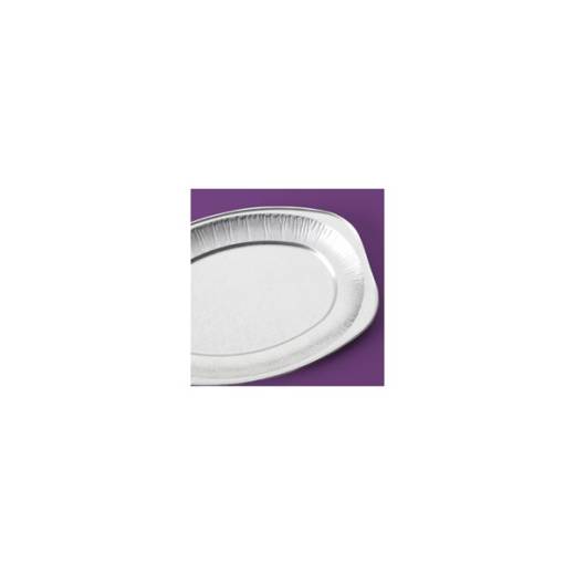 Foil Platter Oval Embossed 35cm 110g (x100)