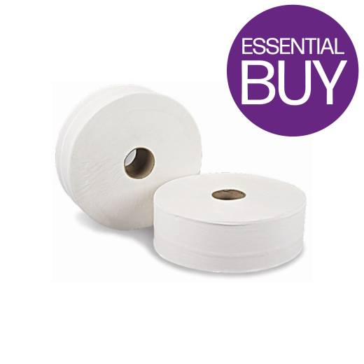 Jumbo Toilet Roll 400m Small Core CHSA (x6)