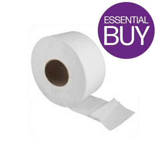 Jumbo Toilet Roll 400m Large Core CHSA (x6)