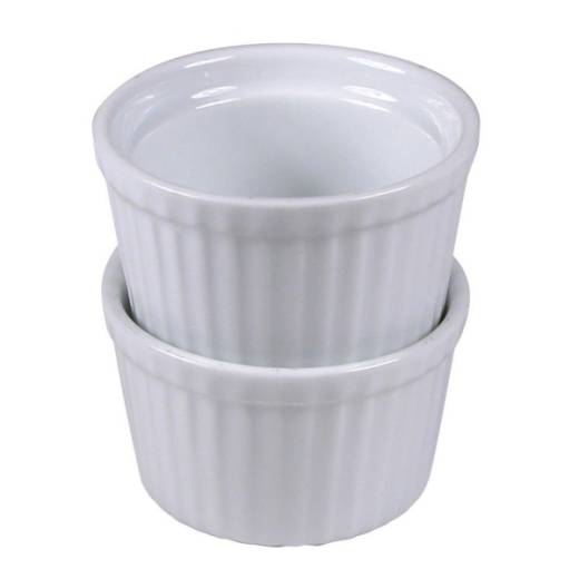 Ramekin 8cm Stacking White (x12)