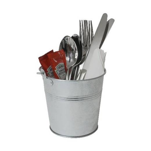 Galvanised Steel Serving Bucket 12cm (x12)