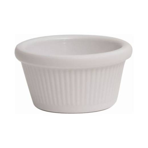 Ramekin Fluted 1oz White 57x25mm (x24)