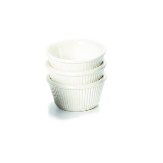 Melamine Ramekin 3oz Fluted White 81x36mm (x24)