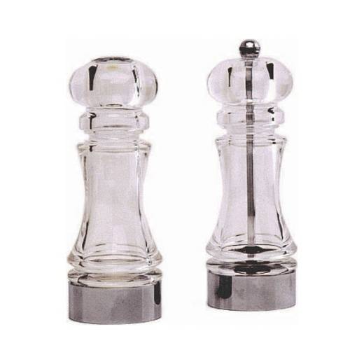 Acrylic Pepper Mill & Salt Shaker