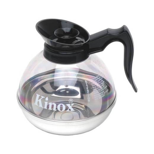 Coffee Decanter Clear Top Stainless Steel Base 1.9L/64oz