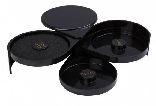 Glass Rimmer 3 Tier Black