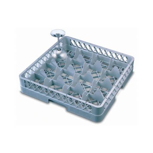 Genware 16 Compartment Glass Rack