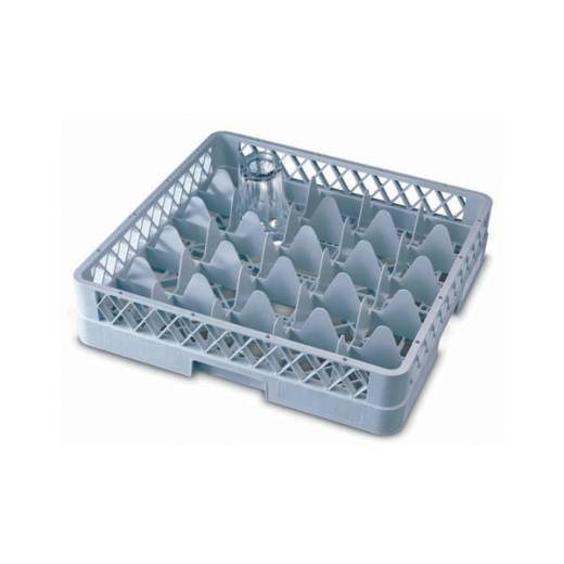 Genware 25 Compartment Glass Rack