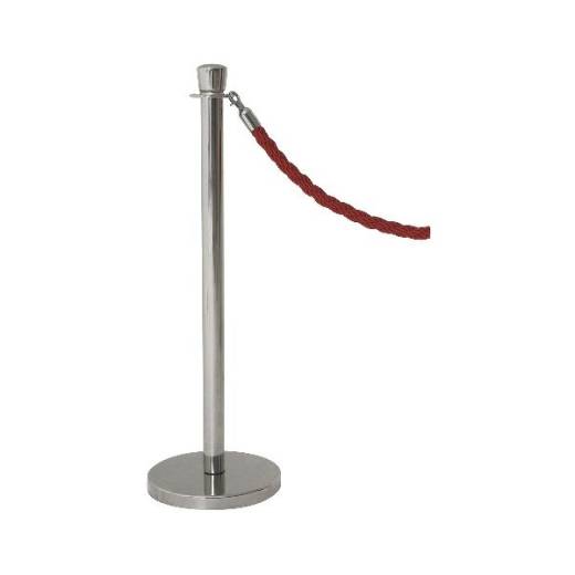 Genware Stainless Steel Barrier Post (x2)
