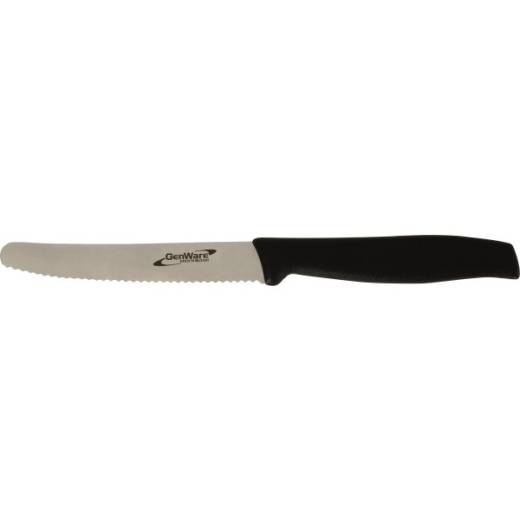 Tomato Knife (Serrated) 3.5in/9.5cm Black