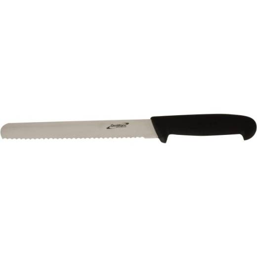 Bread Knife 8in/20.3cm Serrated Black