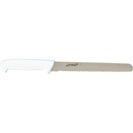 Genware Serrated Slicing Knife 30.5cm/12in White
