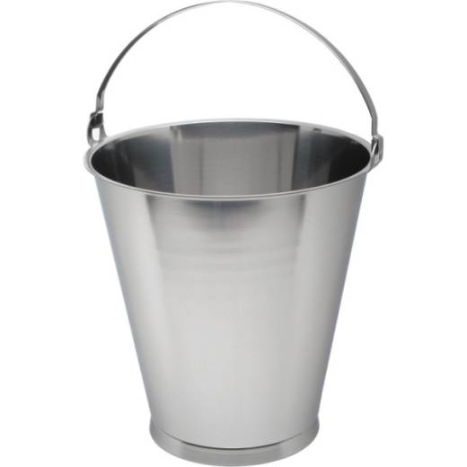 Stainless Steel Swedish Skirt Bucket 12L