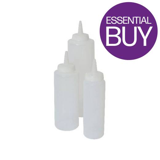 Squeeze Bottle Clear 8oz/23cl (x12)