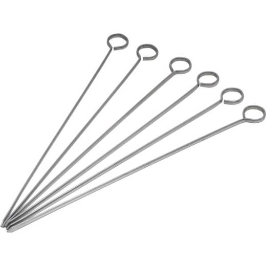 Stainless Steel Skewers 10in/25.4cm (x6)