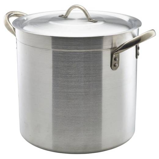 Aluminium Deep Stockpot & Lid 30x30cm 21L