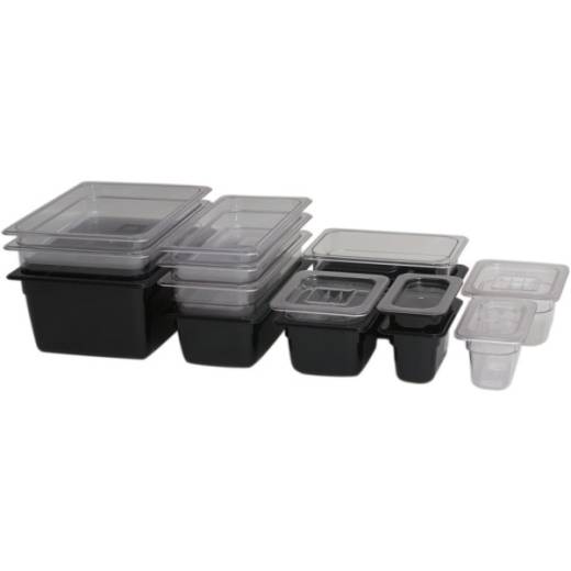 1/2 Polycarbonate Gastronorm Pan 10cm Black