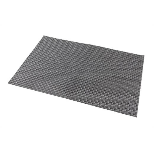 Placemat Silver PVC 45x30cm