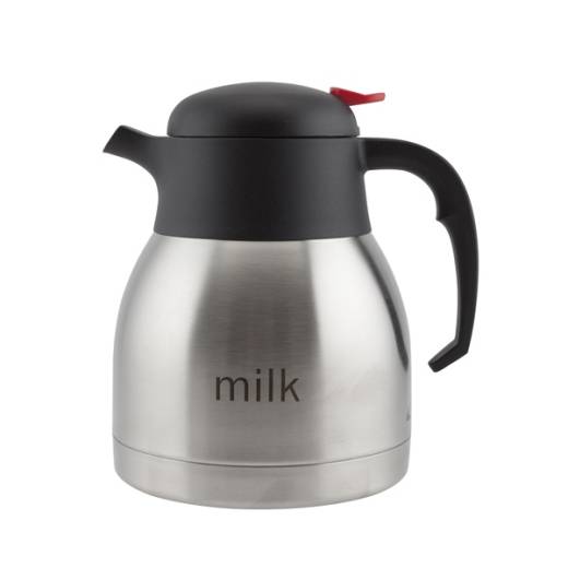 Stainless Steel Vacuum Pushbutton Milk Jug 1.2L