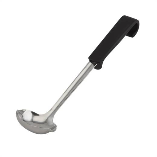 Genware Sauce Ladle Plastic Handle Black