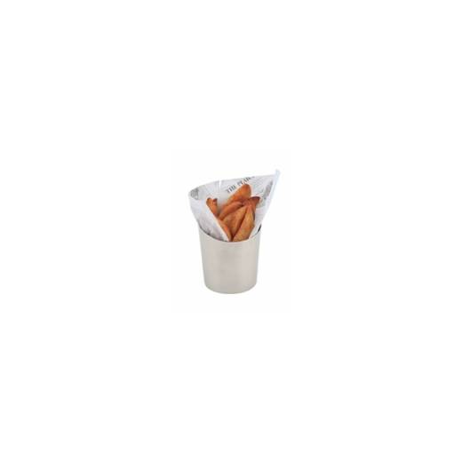 Stainless Steel Angled Cone 11.6x9.5cm (x12)