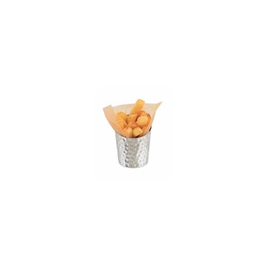 Stainless Steel Hammered Angled Cone (x12)