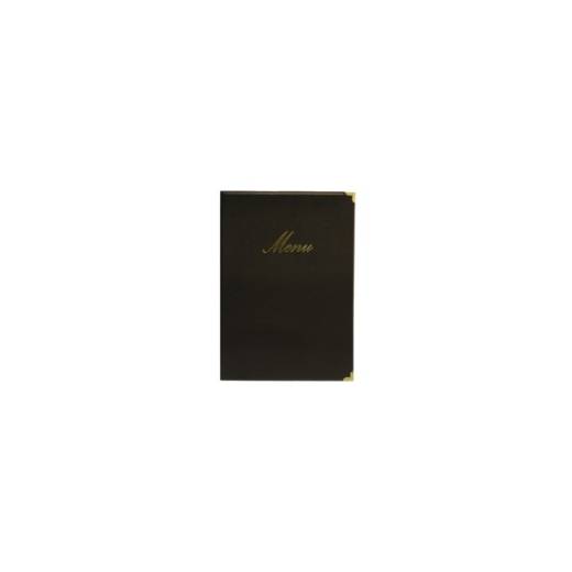 Classic A5 Menu Holder Black 4 Page