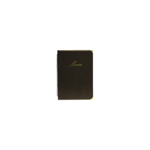 Classic A4 Menu Holder Black 4 page