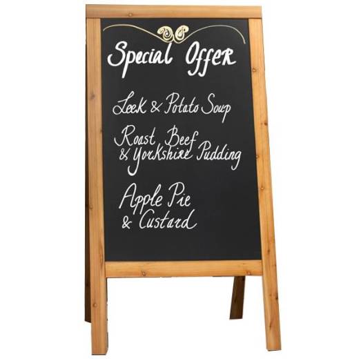 Duplo A-Board 55x85cm Teak