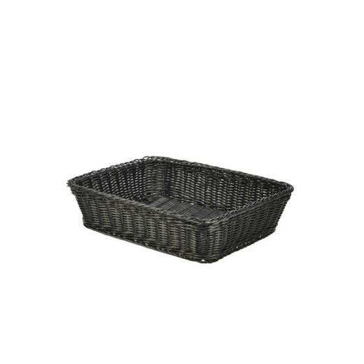 Polywicker Display Basket Black 36.5x29x9cm