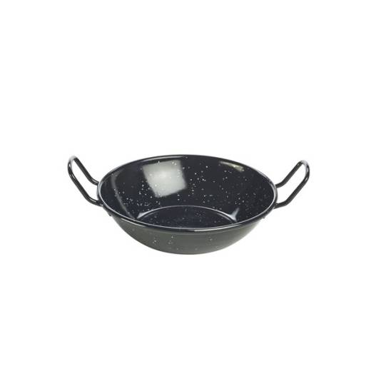 Black Enamel Dish 16cm  1x10