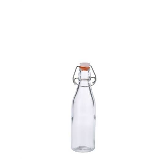 Genware Glass Swing Bottle 250ml (x6)