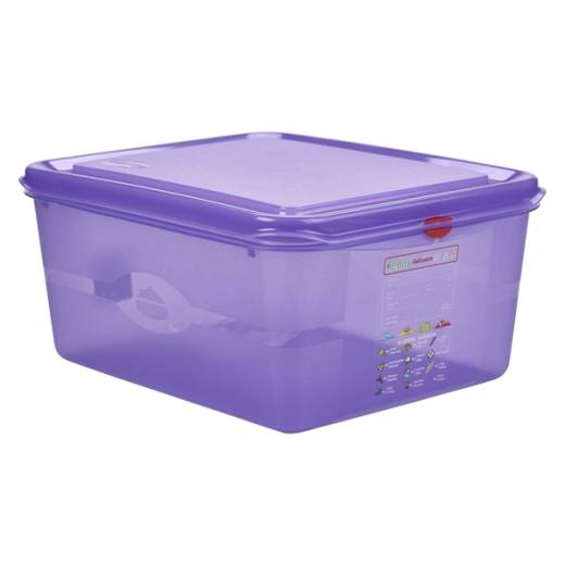 Allergen GN Storage Container 1/2 15cm Deep 10L (x6)