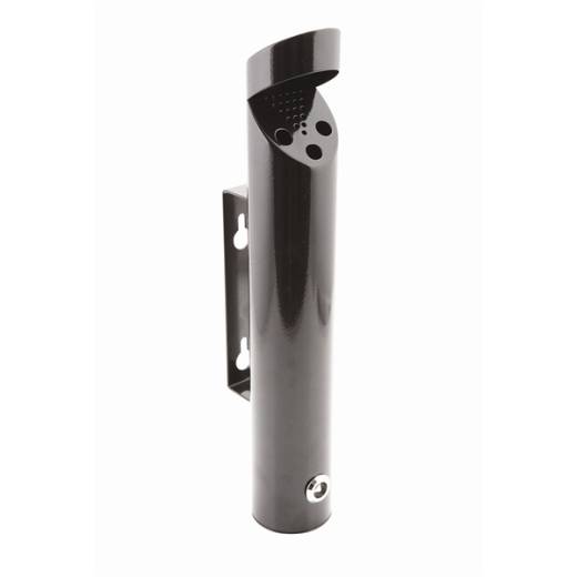 Ashtray Wall Mounted Cylinder Black 46x7.5cm