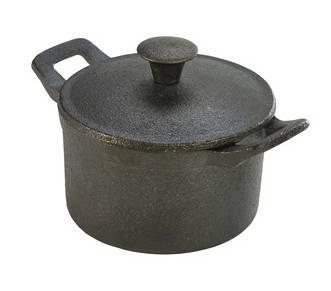Mini Cast Iron Casserole Dish 10x6cm (x6)
