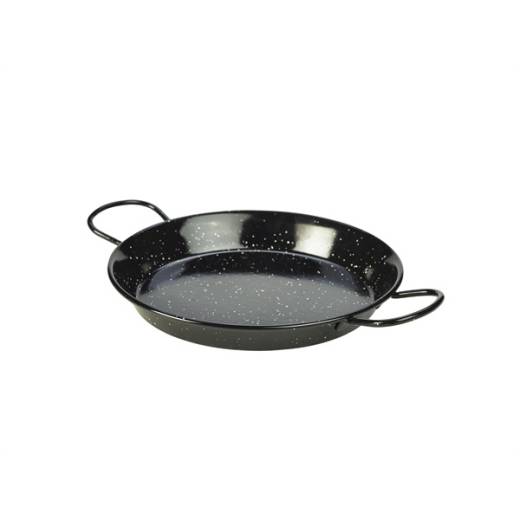 Black Enamel Paella Pan 26cm (x6)