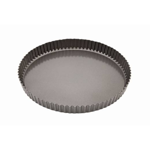 Carbon Steel Non-Stick Loose Base Fluted Quiche Tin 29cm