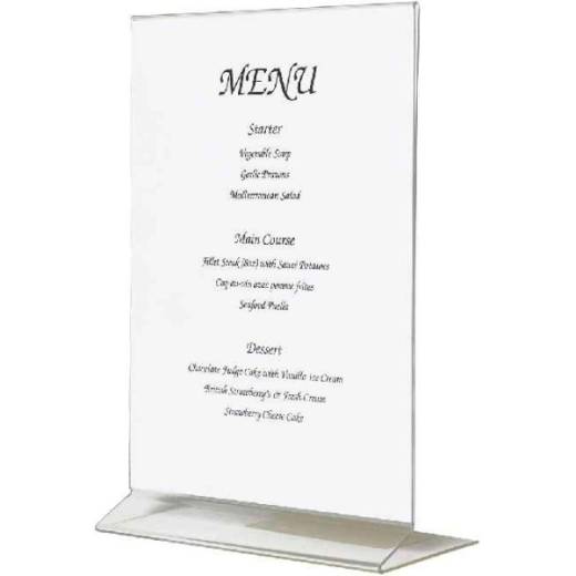 Acrylic Menu Holder A5 Size