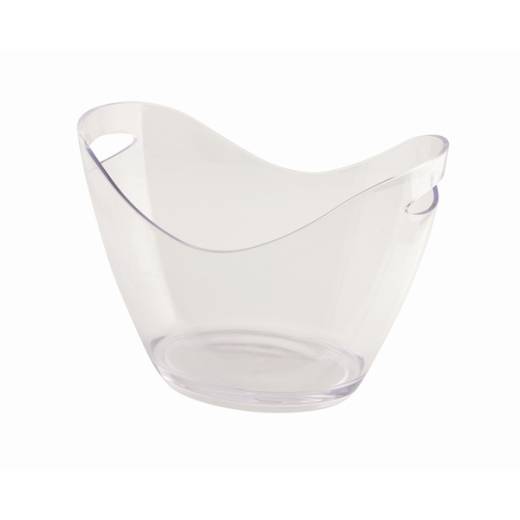 Clear Plastic Champagne/Wine Bucket 8L