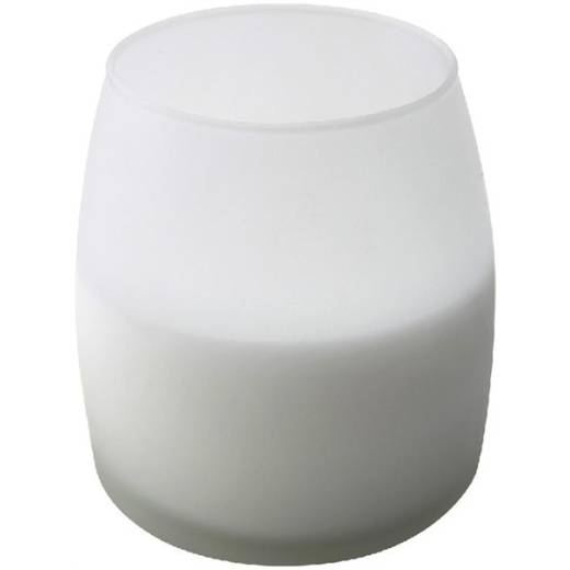 Soft Glow Glass Candle White (x6)