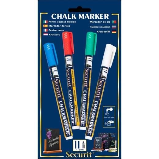 Chalkmarkers Red/Green/White/Blue (Small)